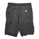 Carhartt Cargo Shorts - 32W 11L Grey Cotton Blend