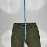 Carhartt Double Knee Carpenter Pants - 34W 30L Green Cotton