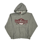 Nike College Hoodie - Large Gray Cotton Blend
