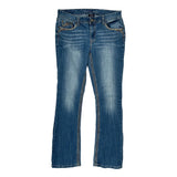 Rhythm Blues Boot Cut Jeans - 32W UK 10 Blue Cotton
