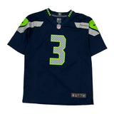 Seahawks Nike #3 Wilson Football Jersey - Large Navy Polyester