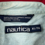 Nautica Shirt - XL Red Cotton