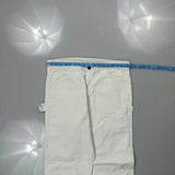 Dickies Carpenter Trousers - 34W 32L White Cotton
