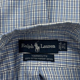 Yarmouth Ralph Lauren Checked Shirt - Large Blue Cotton