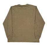 Carhartt Tall Long Sleeve T-Shirt - 2XL Khaki Cotton