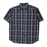 Ecko Unltd Checked Short Sleeve Shirt - Large White Cotton