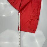 Levis Cargo Cargo Shorts - 34W 11L Red Cotton
