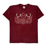 Alore Single Stitch T-Shirt - Large Burgundy Cotton