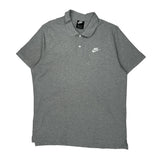 Nike Polo Shirt - XL Grey Cotton