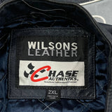 Jimmie Johnson Chase Authentics Nascar Leather Jacket - 2XL Blue Leather