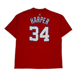 Washington Nationals Majestic Mlb Jersey - XL Red Cotton