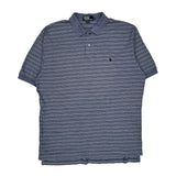 Polo By Ralph Lauren Striped Polo Shirt - XL Blue Cotton