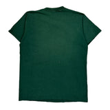 Humorous Slogan Fruit Of The Loom Single Stitch T-Shirt - XL Green Cotton
