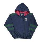Vintage Chaps Ralph Lauren Hoodie - XL Navy Cotton Blend