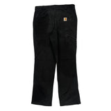Carhartt Cargo Carpenter Trousers - 32W 31L Black Cotton