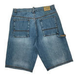 Timberland Cargo Denim Shorts - 34W 12L Blue Denim