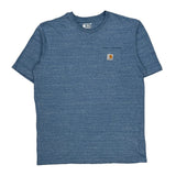 Carhartt T-Shirt - Large Blue Cotton