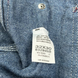 Dickies Overalls - 32W 30L Blue Cotton