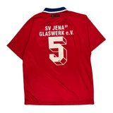 Sv Jenaer Glaswerk E.V. Umbro Striped Football Shirt - XL Blue Polyester