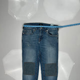 True Religion Double Knee Jeans - 32W 29L Blue Denim