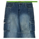 Unbranded Cargo Trousers - 38W 13L Blue Denim