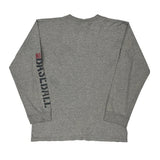 Vintage Nike Graphic Long Sleeve T-Shirt - XL Grey Cotton