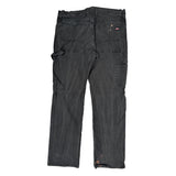Dickies Carpenter Trousers - 36W 33L Black Cotton
