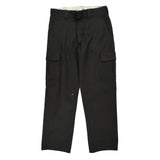 Dickies Cargo Trousers - 36W 34L Black Cotton
