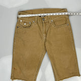 True Religion Denim Shorts - 34W 15L Brown Cotton