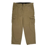 Wrangler Cargo Trousers - 38W 30L Khaki Cotton