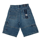 Otb Baggy Denim Shorts - 29W 10L Blue Cotton