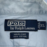 Marlowe Polo By Ralph Lauren Shirt - XL Blue Cotton