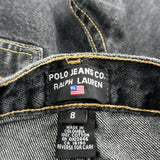 Age 8 Ralph Lauren Jeans - Small Black Cotton