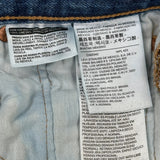 501 Levis Jeans - 32W 29L Blue Cotton
