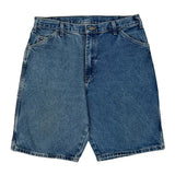 Dickies Denim Shorts - 34W 11L Blue Cotton