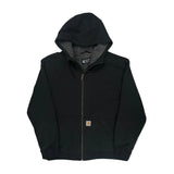 Rain Defender Sherpa Lined Carhartt Hoodie - XL Black Cotton