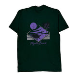 Myrtle Beach Fruit Of The Loom Single Stitch T-Shirt - Large Green Cotton