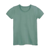 Organic Cotton Kids Rib Knit Short Sleeve Tee