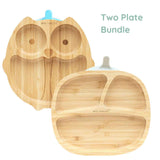 Bamboo Baby Plate Bundle - Owl and Classic Toddler