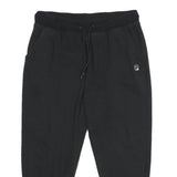 FILA Mens Joggers Black XL W34 L28 Regular Fit Tapered Leg Cotton Blend Casual
