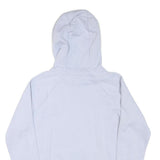 NIKE Mens White Hoodie M Cotton Blend Pullover Football Crest