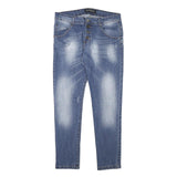 COCONUDA Womens Jeans Blue Slim Skinny Denim Medium W32 L29 Button Closure
