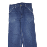 CARHARTT Mens Regular Blue Denim Stone Wash Jeans W32 L31 Workwear Loose Fit
