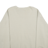 ALORE Mens Beige Teamsters Crew Neck 2XL Cotton Blend Sweatshirt Casual