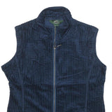 WOOLRICH Womens Navy Blue Zip Jacket M Polyester Blend Corduroy Stylish Warm
