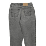 LEVI'S Womens Regular Fit Grey Denim Jeans Cotton Blend Zip W30 L27 Classic