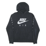 NIKE Mens Black Hoodie M Nike Air Jumper Just Do It Cotton Blend