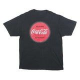 Mens Black Red Coca-Cola Graphic T-Shirt XL Short Sleeve Crew Neck Vintage Style
