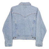 ARIZONA JEAN COMPANY Womens Blue Light Denim Button Jacket M Cotton Classic