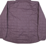 CARHARTT Mens Purple Quilted Jacket XL Polyester Blend Zip Hooded Casual